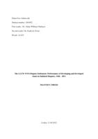 The GATT/ WTO Dispute Settlement: Performance of Developing and Developed States in Initiated Disputes, 1948 – 2011