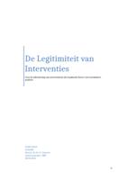 De Legitimiteit van Interventies