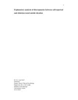 Explanatory analysis of discrepancies between self-reported and clinician-rated suicide ideation