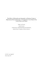 The effect of rising income inequality on partisan voting majoritarian electoral systems: A comparative case study of the United States and Ghana