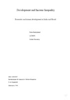 Development and income inequality: Economic and human development in India and Brazil