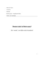 Democatie in Botswana? Het 'wonder' van Afrika nader bestudeerd
