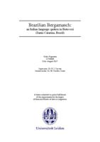 Brazilian Bergamasch: an Italian language spoken in Botuverá (Santa Catarina, Brazil)