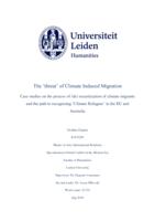 The 'threat' of Climate Induced Migration