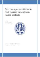 Overt complementizers in root clauses in southern Italian dialects