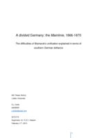 A divided Germany: the Mainlinie, 1866-1870