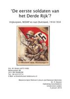 'De eerste soldaten van het Derde Rijk'? Vrijkorpsen, NSDAP en nazi-Duitsland, 1918-1934