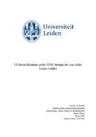 US-Russia Relations in the UNSC through the Lens of the Syrian Conflict