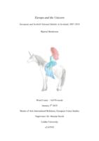 Europa and the Unicorn: European and Scottish National Identity in Scotland, 2007-2018