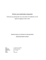 Online journalistieke etiquette