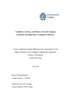 Complexity, Accuracy and Fluency in Second Language Acquisition: Speaking Style or Language Proficiency?