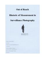 Out of Reach: Rhetoric of Measurement in Surveillance Photography