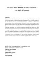 The causal effect of NGOs on democratization: A case study of Tanzania