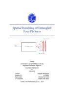 Spatial Bunching of Entangled Four Photons