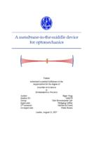 A membrane-in-the-middle device for optomechanics