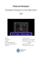 Rhetorical Retrospect: Translation Procedures in the Video Game Lufia