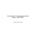 Food and Feasts: Social Organisation in Early Dilmun, c. 2050-1750 BC.