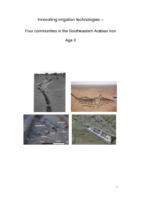 Innovating irrigation technologies - four communities in the Southeastern Arabian Iron Age II