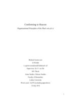 Conforming to Heaven: Organizational Principles of the Shuō wén jiě zì