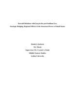 Kuwaiti Relations with Iraq in the post-Saddam Era: Strategic Hedging, Regional Effects & the Structural Power of Small States