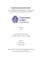 Patrimonial Legacies and Social Organization: The Constraining Effect of Embedded Norms on Institutional and Economic Development in the Kingdom of Saudi Arabia