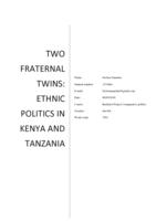Two fraternal twins: Ethnic politics in Kenya and Tanzania