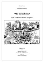 Why not in Syria? 'R2P not the rule but the exception'