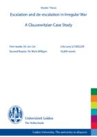 Escalation and De-Escalation in Irregular War: a Clausewitzian Case Study
