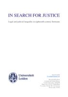 In search for justice. Legal and judicial inequality in eighteenth-century Suriname.