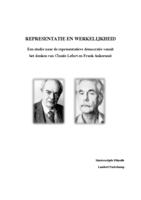 Representatie en werkelijkheid. Een studie naar de representatieve democratie vanuit het denken van Claude Lefort en Frank Ankersmit