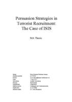 Persuasion Strategies in Terrorist Recruitment: The Case of ISIS