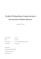 The Role of Working Memory Capacity and Age on the Generation of Predictive Inferences