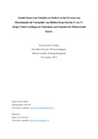 Sociale Steun (van Vrienden en Ouders) en het Ervaren van Discriminatie als Voorspeller van Hidden Drop-Out bij 13- tot 17-Jarige Vmbo-Leerlingen in Nederland, met Etniciteit als Modererende Factor.