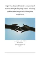 Improving Dutch adolescents’ evaluations of Muslims through intergroup contact frequency and the moderating effect of intergroup cooperation