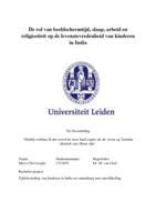 De rol van beeldschermtijd, slaap, arbeid en religiositeit op de levenstevredenheid van kinderen in India