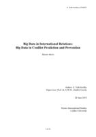 Big data in international relations