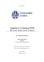 Adapting to a Changing World: The Case of the Arctic Council
