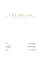 The EU Towards China in Africa: Self-interest covered in a normative narrative