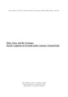Hutu, Tutsi and the Germans: Racial Cognition in Rwanda Under German Colonial Rule