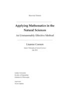 Applying mathematics in the natural sciences - an unreasonably effective method