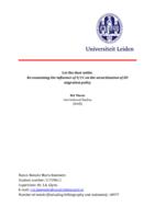 Let the dust settle: Re-examining the influence of 9/11 on the securitization of EU migration policy