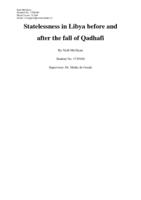 Statelessness in Libya before and after the fall of Qadhafi