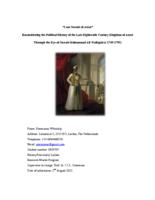 “I am Nawab of Arcot” Reconsidering the Political History of the Late Eighteenth Century Kingdom of Arcot  Through the Eye of Nawab Muhammad Ali Wallajah (r.1749-1795)