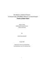 The Mind as a Kind of Theatre: A Critical Study of Buddhist Influence in David Hume's Treatise of Human Nature