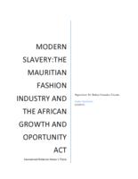 Modern Slavery: The Mauritian Fashion Industry and The African Growth and Opportunity Act