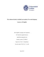 The enhanced music rhythmic perception of second language learners of English