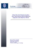 When one kind predicts another: How task-induced stress influences subjective and objective stress