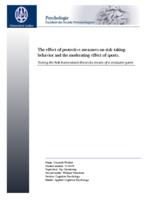 The effect of protective measures on risk-taking behavior and the moderating effect of sports: Testing the risk homeostatis theory by means of a computer game