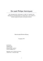 De zaak Philipe Henriquez