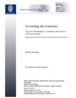 Governing the commons: The role of leadership on cooperation and trust in a public goods game